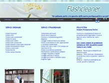 Tablet Screenshot of flashcleanerpulizie.it